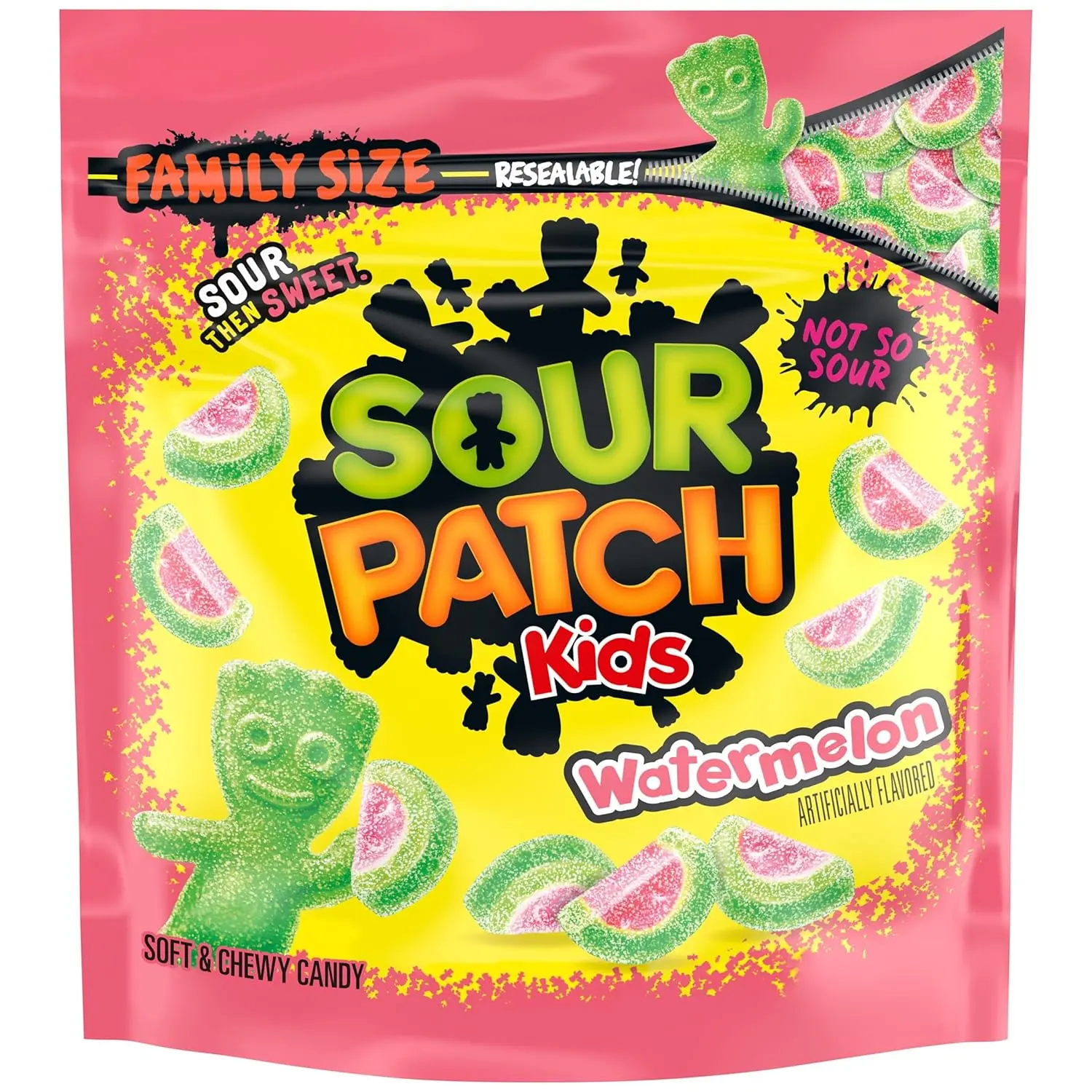 SOUR PATCH KIDS Watermelon Soft & Chewy Candy, Family Size, Bulk Candy, 1 lb, 12.8 oz SOUR PATCH KIDS Watermelon Soft & Chewy Candy, Family Size, Bulk Candy, 1 lb, 12.8 oz