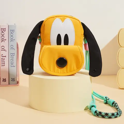 Disney Pluto Bag Pluto 95th Anniversary Bag Cartoon Women's Crossbody & Shoulder Bag - Ear Tote, Fashionable, Durable Fabric Handles, Parksize Everyday Carry, Lightweight Casual Collectible Disney Park Gift (1pc), Cartoon Women's Crossbody & Shoulder Bags