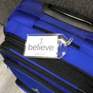 I believe + I have faith™ luggage tag
