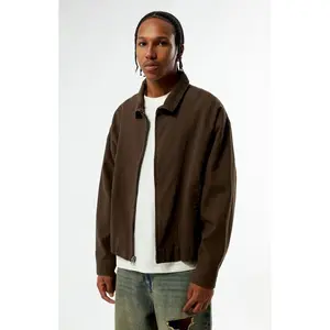 Pacsun Men's Brown Double Seams Gas Jacket