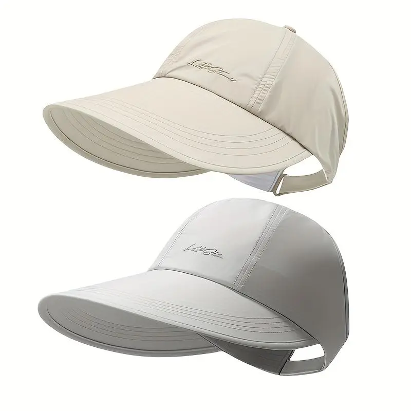 2-pack of spring/summer sun-protective baseball caps, unisex  display picture 3