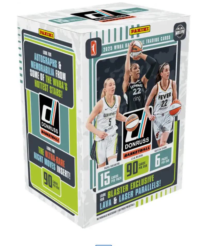 2025 Panini Donruss WNBA Basketball Blaster Box - Collectible Sports Trading Cards for Card Collecting