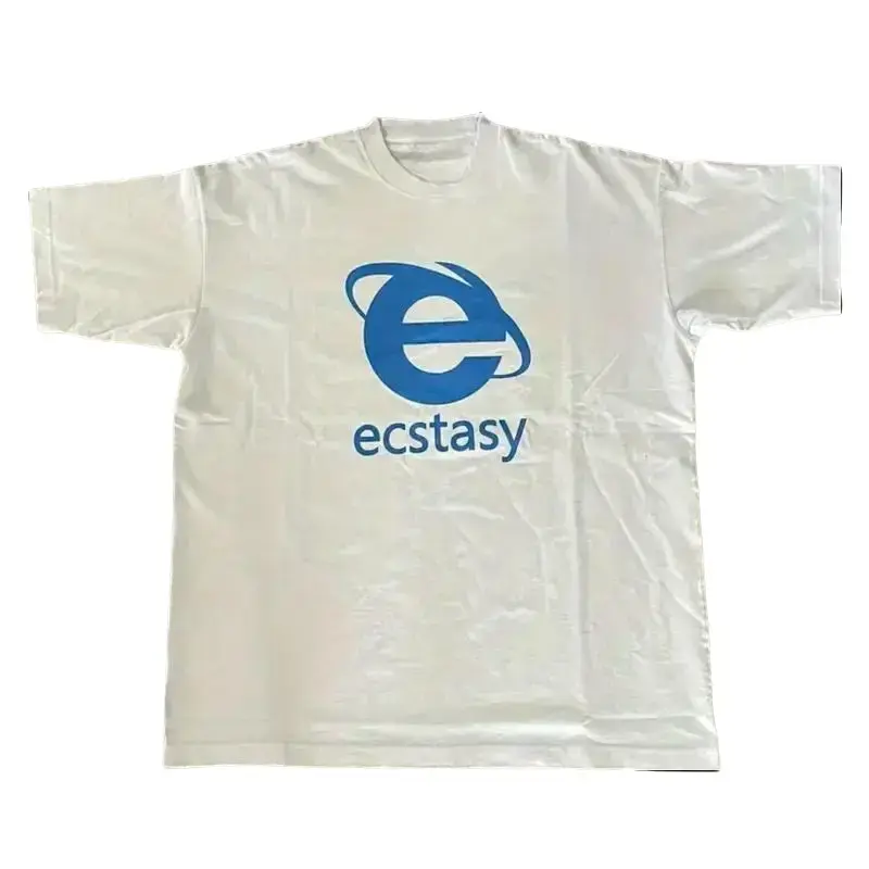 Alternative Gothic Vintage T-Shirt for Men, Oversized 2000s Emo Graphic Top in 100% Breathable Cotton, Plus Size Available