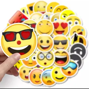 50 Pack Emoji Sticker Pack. Funny Decals. No Duplicates.