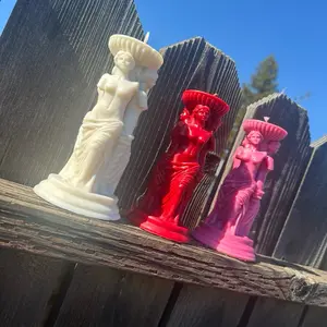Aphrodite|Venus 3D Ritual Candle | Glamour, Love & Divine Feminine Power | Witchy Goddess Altar Decor – Pink, Red, or White Decoration witchy decor amazing candles cali dream three wick
