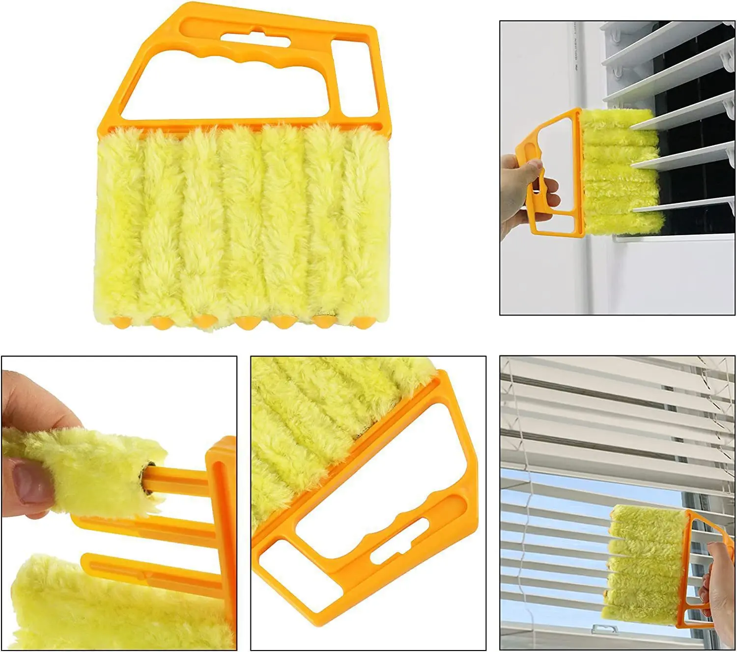 Multifunctional Household Cleaning Brushes - Window Cleaning Tool, Cleaning Supplies for Blinds, Curtains, Air Conditioning Fans, Efficient Dust Remover, Easy to Use