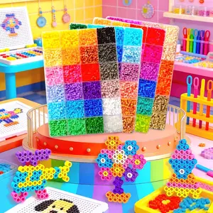 Perler Beads Set, 2.6mm Melting Beads Kit, Colorful Craft Supplies, Jewelry Making Materials, DIY Handmade Accessories, DIY Galaxy Beads