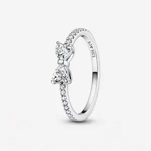 Sparkling Bow Ring s925
