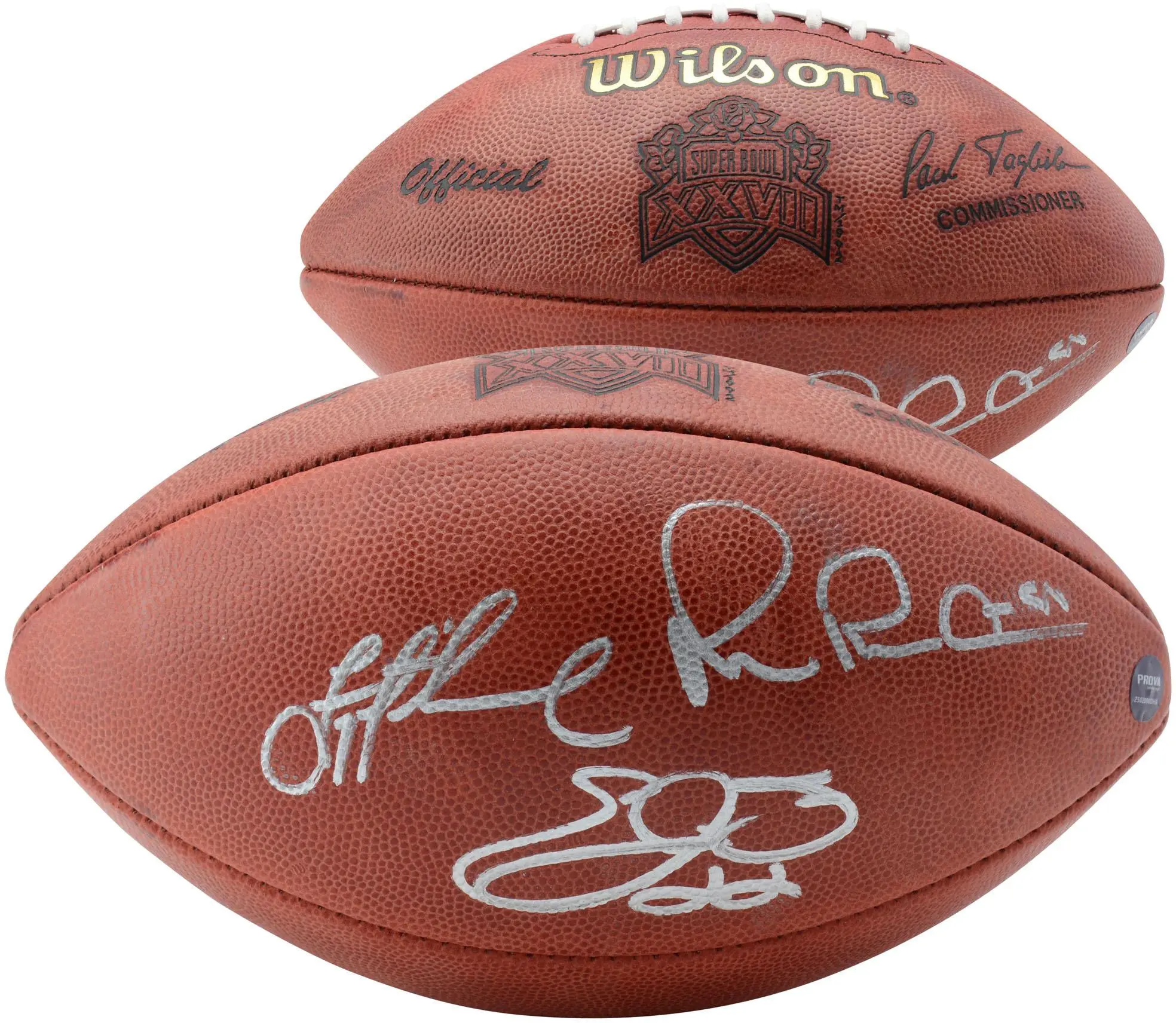 Troy Aikman, Emmitt Smith, & Michael Irvin Dallas Cowboys Autographed Wilson Super Bowl XXVII Pro Football - Fanatics Authentic Certified