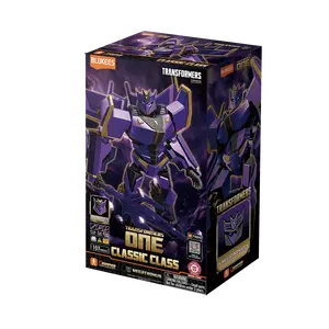 Blokees Transformers Classic Class 20 Megatronus 12.5cm Collectible Model Kit with Dual LED Lights 20-Point Articulation & Exclusive Accessories
