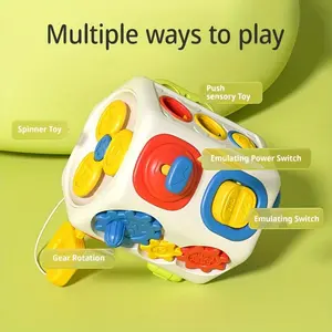 A Multi-Functional Sensory Activity Board Featuring 10 Different Engaging Elements, Ideal for Educational Play, Perfect As a Gift for Holidays And Birthdays
