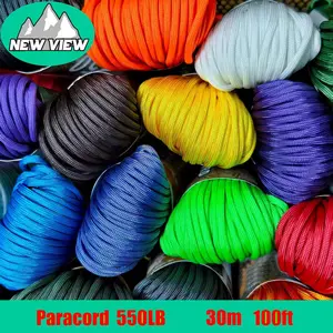 High-Strength Umbrella Rope, 550lbs Load Capacity, 4mm Diameter, 7-Core, 30m Long, Ideal for Outdoor Camping, Pet Leashes, Hammocks