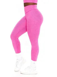 Dream Heathered Legging 26" - Candy Crush Pink