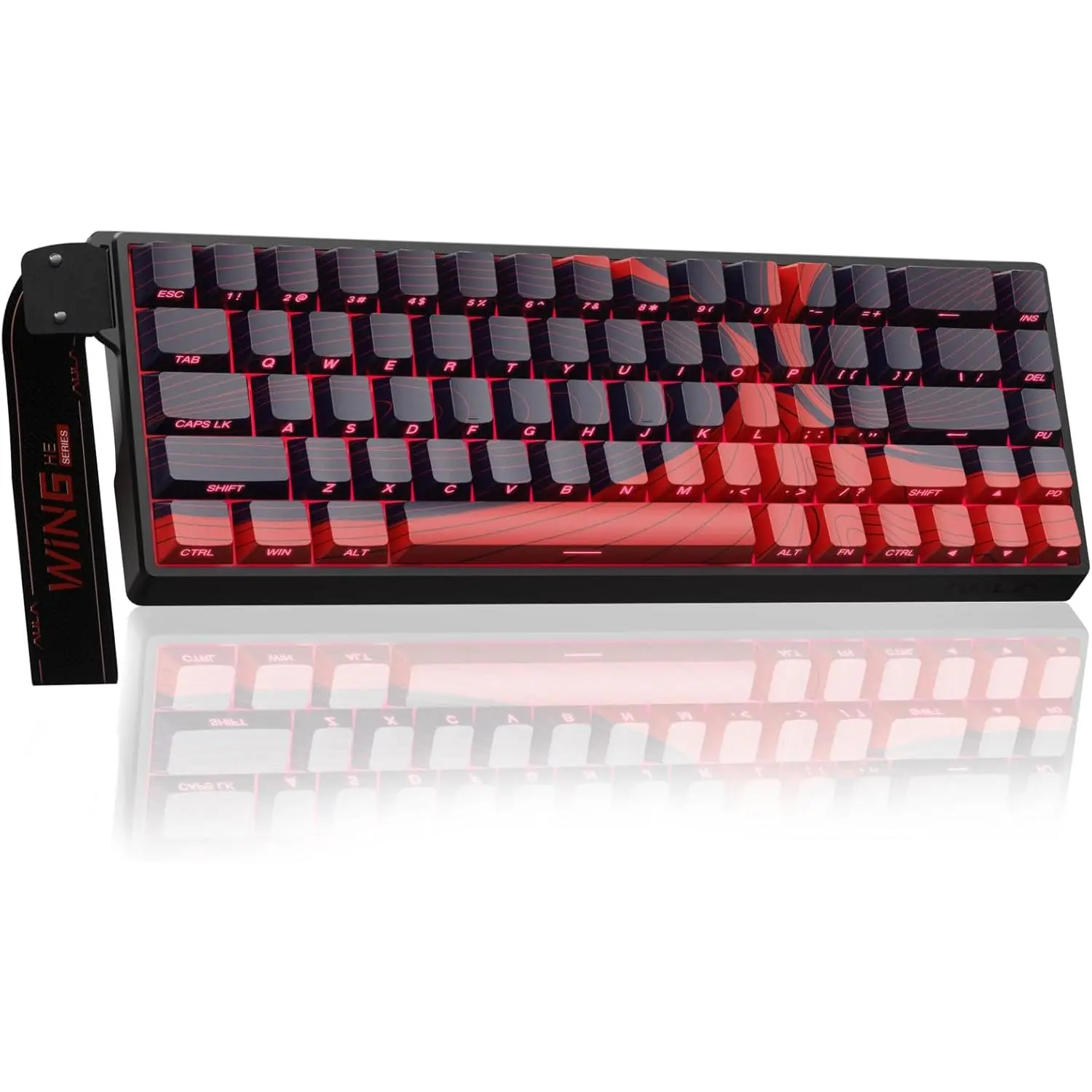 WIN68 HE MAX Hall Effect Gaming Keyboard - 60% Compact Wired Cable Keyboards for Gaming, Adjustable Actuation Fast Trigger Mode, 8KHz Polling Rate, 16.8M RGB Lights Backlit, Customizable Web Driver Compatibility