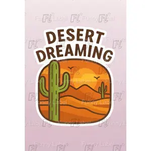 Desert Dreaming Saguaro Cactus Vinyl Adhesive Sticker, Decorative Scrapbooking & Stamping DIY Toy Accessory, Adhesive Stickers Stickers, Decorative Sticker Stickers