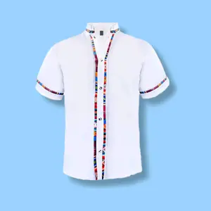 Mexican Guayabera Short Sleeve Shirt for Men Traditional