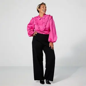 Harlem's Fashion Row x Kaphill Collection Sweater Knit Wide-Leg Pant