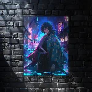 Tomioka Giyu Kimetsu no Yaiba Anime Wall Art Poster, Modern Wall Art, Anime Gifts, Wall Decor