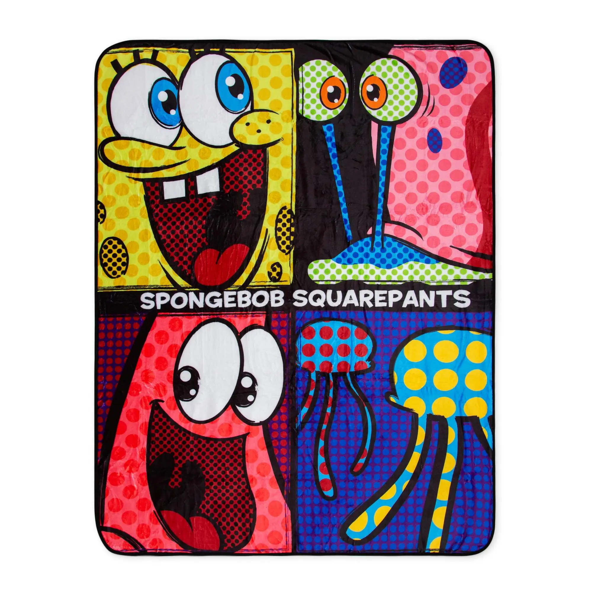 Nickelodeon SpongeBob SquarePants Character Grid Fleece Throw Blanket | 45 x 60 Inches Nickelodeon SpongeBob SquarePants Character Grid Fleece Throw Blanket | 45 x 60 Inches
