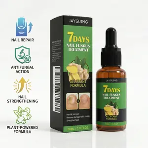 Ginger Nail Cuticle Oil, 7 Days Nail Strengthening Oil for Damaged Nails, Hydrating Nail Growth Serum for Brittle, Discolored Nails, 30ml