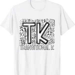 Tk Transitional-kindergarten Typography Back To School T-shirt