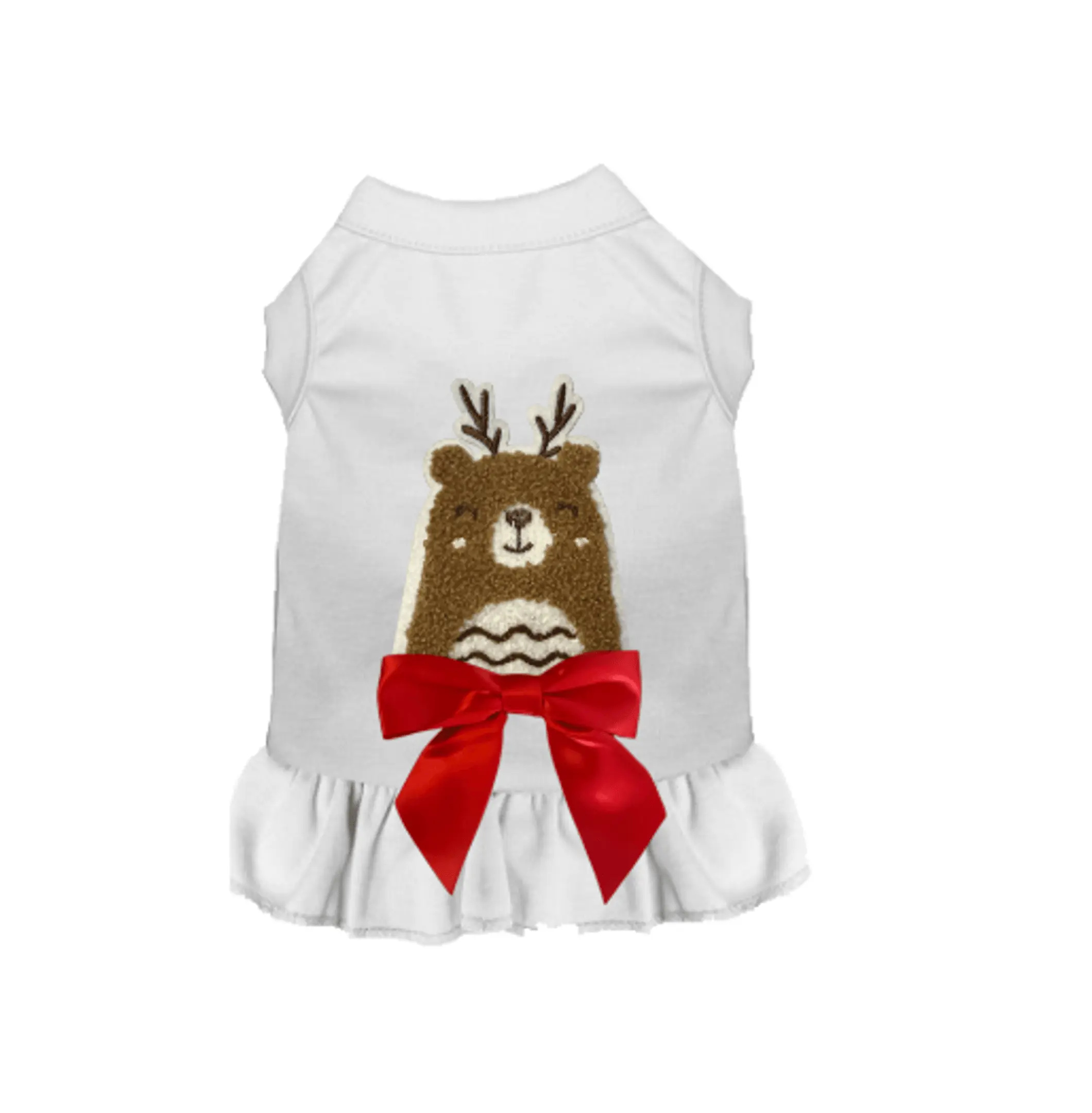 Cuddle Antler Bear Holiday Plush - Festive Holiday Gift - Soft Plush Toy for Kids & Adults - 12 Inch Holiday Bear with Antlers