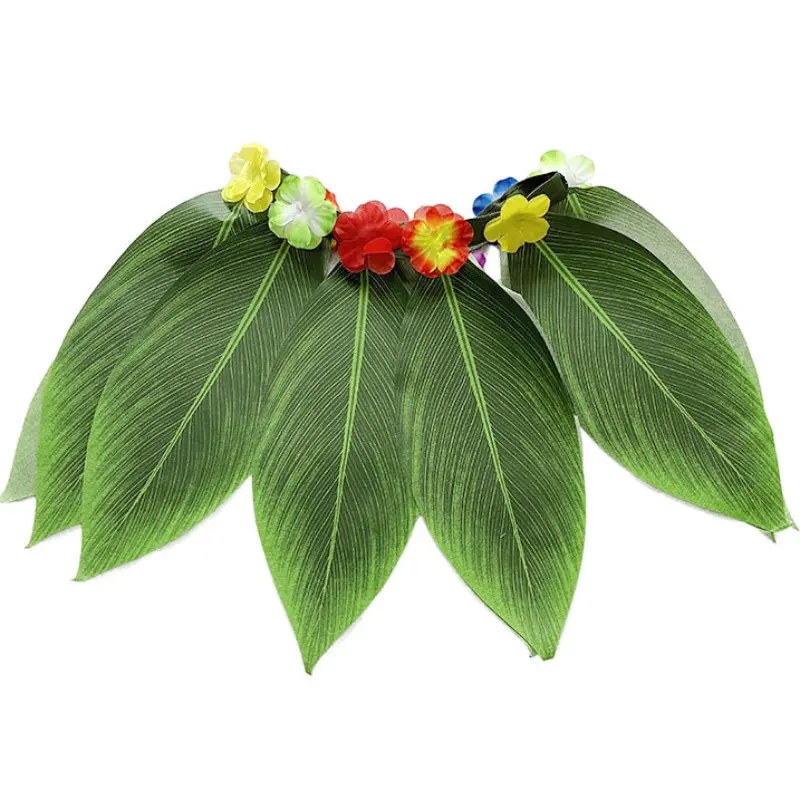 Adult Simulation Leaf Grass Skirt, Party Performance Beach Gathering Short Dress, Adult Sports Event Costume, Realistic Leaf Design, Aesthetic