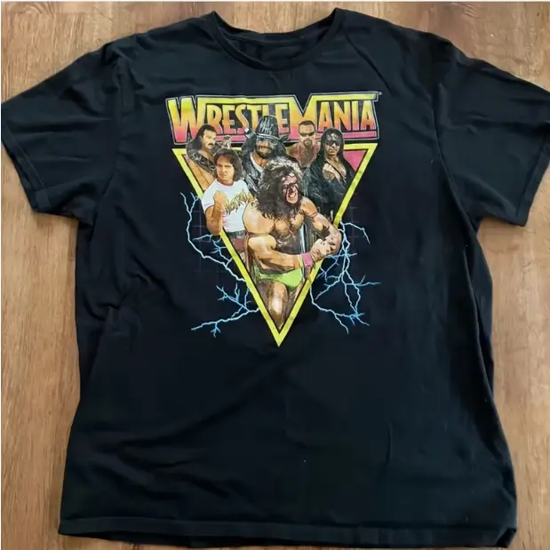 Wrestling Icon T-Shirt - Roddy Piper, The Anvil Jake Snake Roberts & Macho for Man