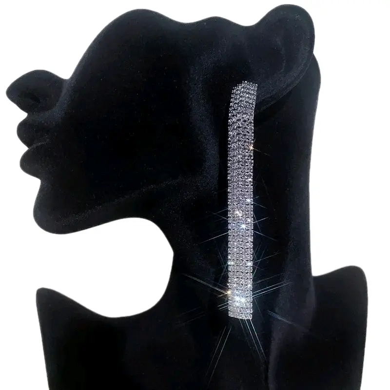 Long Crystal Earrings