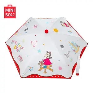 MINISO LittleLulu UV Protection Umbrella Cute Printed Sunscreen Umbrella with Storage Bag Portable Travel Umbrella