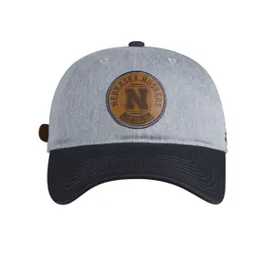 adidas Mens Nebraska Cornhuskers Wool Slouch Adjustable Cap  - Red
