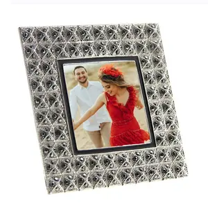 Stile Moderno Crystal Square Picture Frame 2.5" x 2.5"