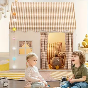 Children's tent, indoor girls and boys, castle, small house, toy house, princess, Dream Game, secret base (without lighting) Playground Set Multifunction