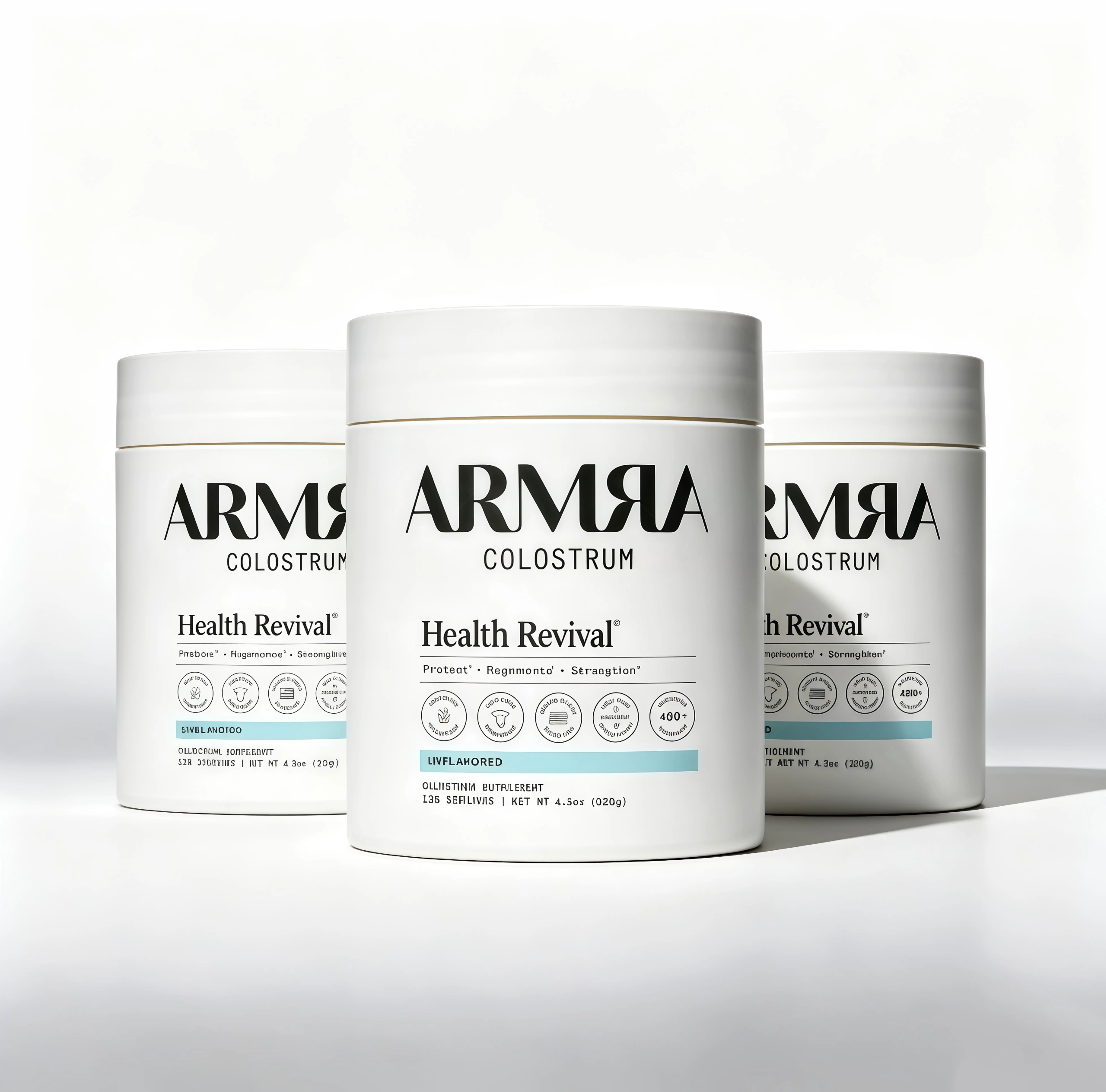 3 Pack ARMRA Colostrum KH Unflavored Jar