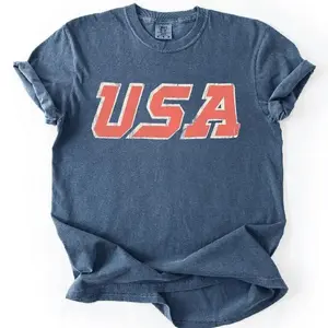 Comfort Colors Unisex Vintage USA Tee. Patriotic July 4th Red, White and Blue. Perfect 250th USA Birthday Gift.