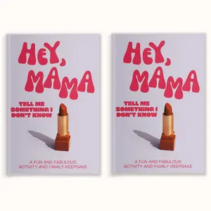 2 PACK: Hey, Mama! Tell Me Something I Don't Know Journal - Keepsake Journal Gift Book with Fun & Engaging Questions - A Gift For Mom by LARKINROAD