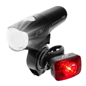BV Rechargeable Bicycle Headlight and Taillight | BV-L-CHROMIUM1000