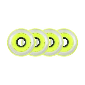 Labeda Roller Hockey Wheels - Millennium Gripper 80mm 74A Yellow (4-Pack)
