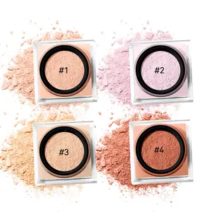 Waterproof Long-Lasting Setting Powder, Single Stick Square Box Makeup Powder Compact, Oil Control Matte Finish, Sweat Proof Face Powder