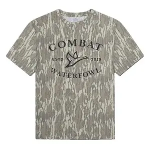Combat Waterfowl Bottomland Camo Pink Tee For Men, Hunting 3D Tee, Camo Shirt, T Shirt 3D Camo, Style T Shirt 3D Camo