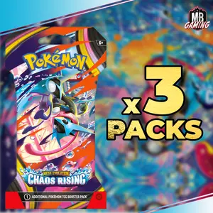 Pokemon: Mega Evolution Chaos Rising (ME04) Sleeved Booster Pack x3