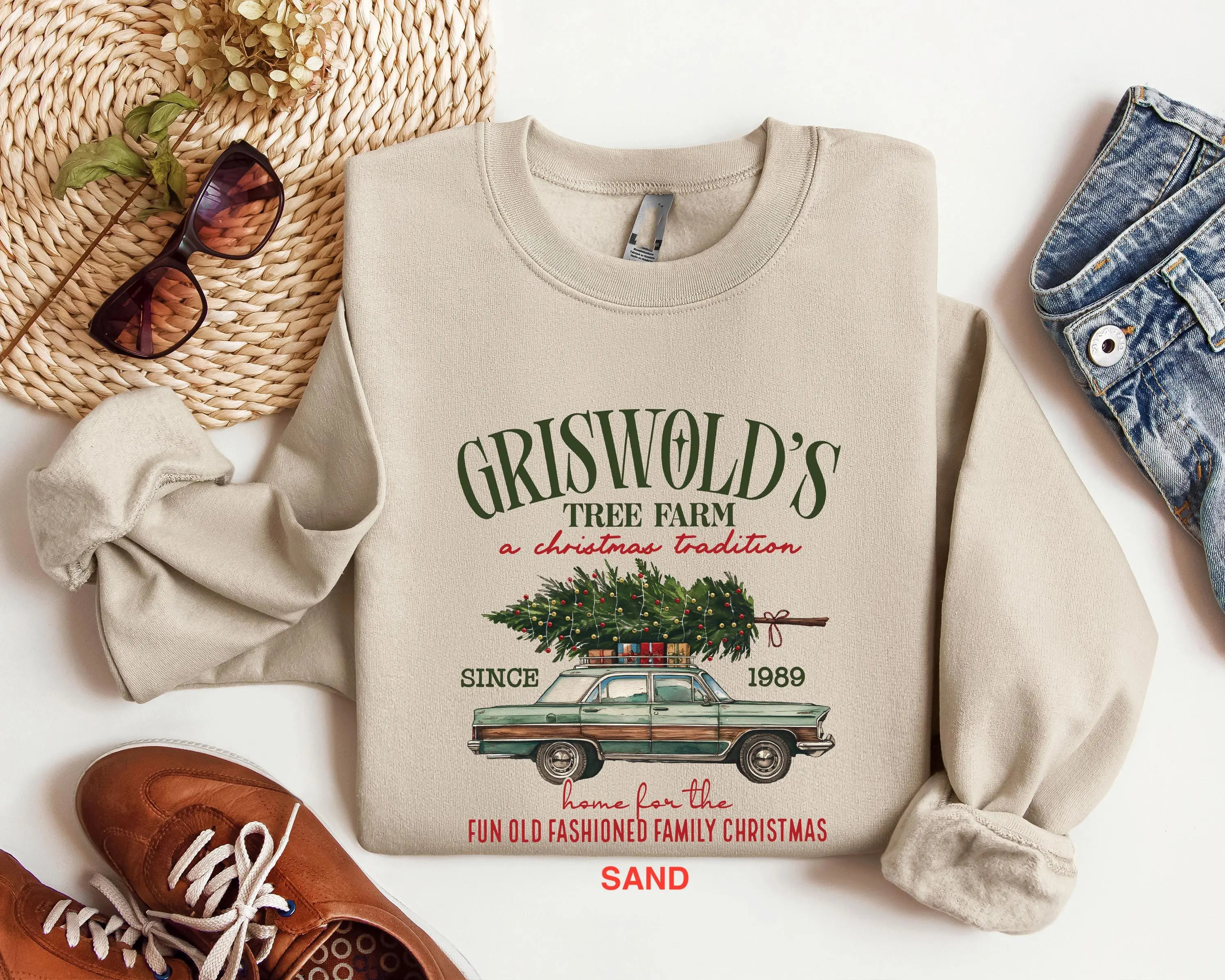Grisworld Sweatshirt, Grisworld Christmas Tree Shirt, Christmas Movie Sweatshirt, Family Christmas Sweatshirt