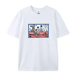 Johnny Joestar JJAB SBR USA stamp Short-sleeved cotton unisex casual T-shirt Fabric