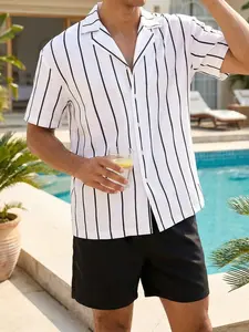 Men's Beach Set, Casual Fitted, Perfect for Vacation and Daily Wear, Comfortable and Stylish, Ideal for Summer, Beachwear