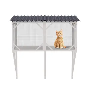 DONEXT Cat Window Box 43.3" Catio Outdoor Enclosure for Large Indoor Cats All Weather Use with 360° View & Strong Durable Design