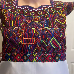 Size:de 3-5 años Huipil Sublimado Indumentaria Maya Ixil de Guatemala Traditional Design for Cultural Events and Authentic Maya Ixil Clothing Women's Summer Top Blouse