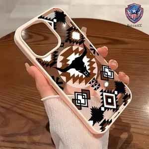 Premium Magnetic Case for iPhone11/12/13/14/15/16/promax Western Elements Bullhead y2k cased MagSafe Ready, Anti-Fall, Springtok and Ultra-Thin Design | Perfect for Everyday Use Protector Screen Protector Aesthetic Resistance Protection Protective