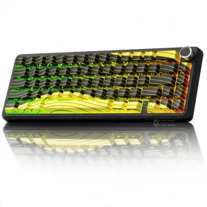 60% ATTACK SHARK X65PRO HE Keyboard Wireless Rapid Trigger,Magnetic Switch,With 0.01mm RT Accuracy, Support RT/Snap Tap/DKS/MT/TGL,Zero Dead Zone,Up to 8000Hz Polling Rate (Wired 8000Hz, Wireless 1000Hz ),Tri-Mode Connection,CNC Metal Knob, Five-Sided Dye