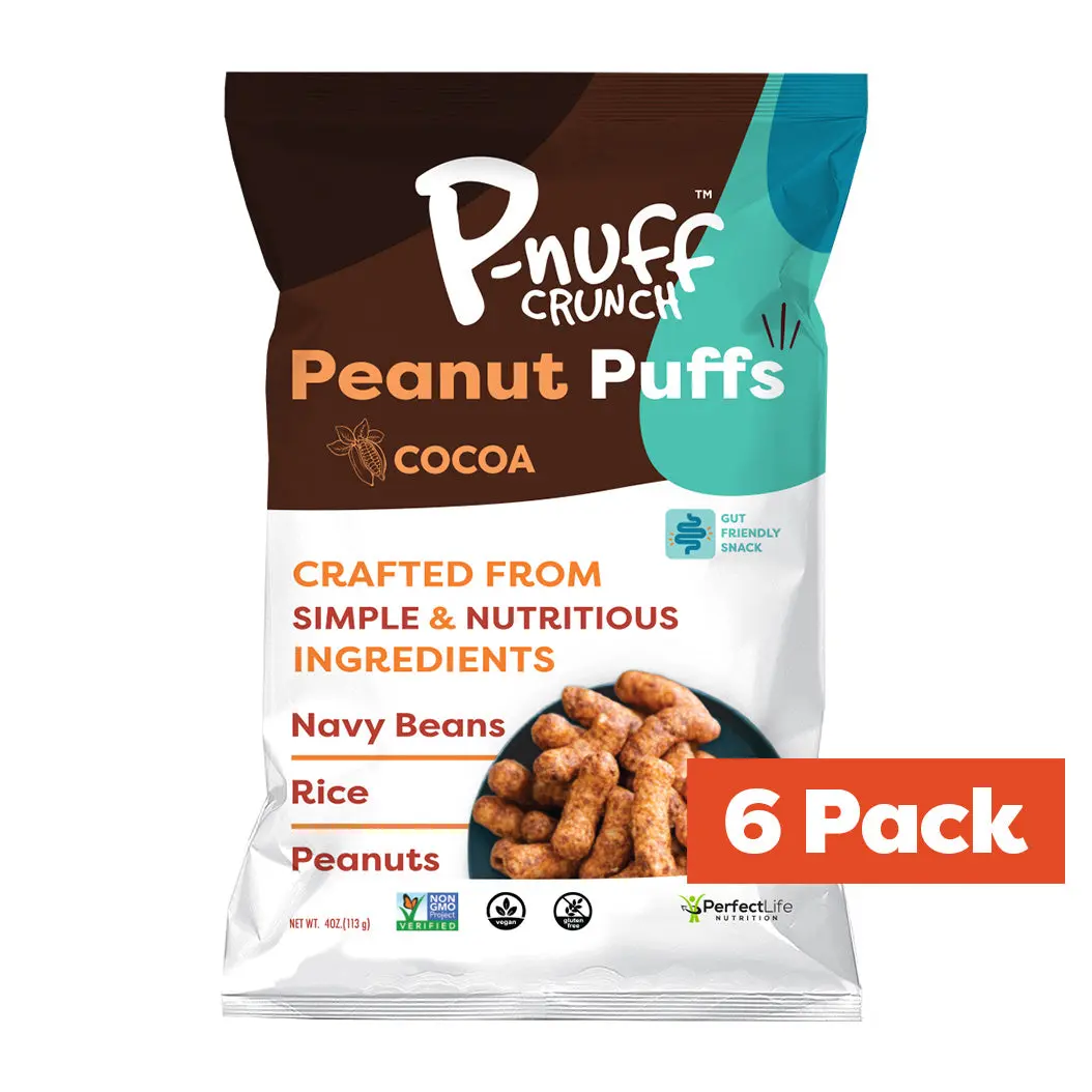 Protein Peanut Puff Cocoa Flavor (Pack of 6)
