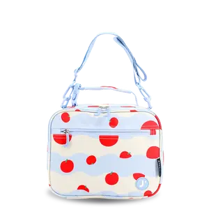 Cody Lunch Bag With Shoulder Strap in Floating Apple